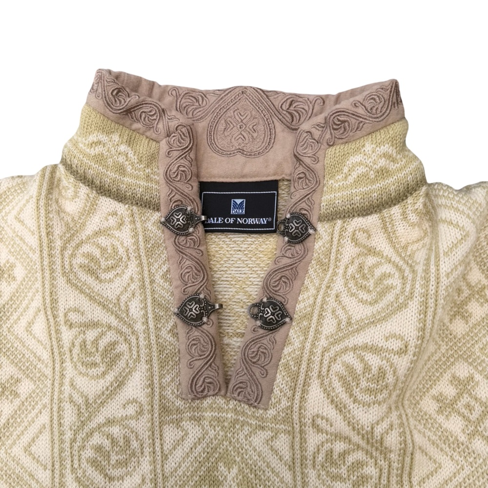 Dale of Norway Fair Isle Wool Mock Neck Pullover Sweater - Picture 4 of 9
